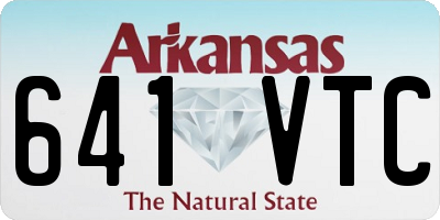 AR license plate 641VTC