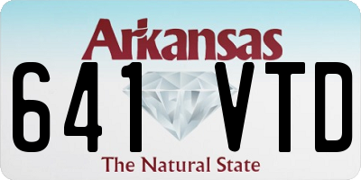 AR license plate 641VTD