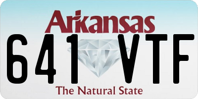AR license plate 641VTF