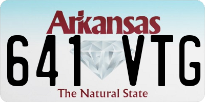 AR license plate 641VTG
