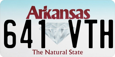 AR license plate 641VTH