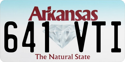 AR license plate 641VTI