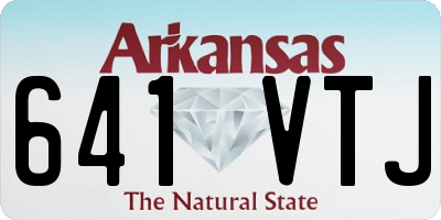 AR license plate 641VTJ