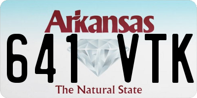 AR license plate 641VTK