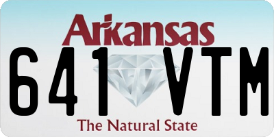 AR license plate 641VTM