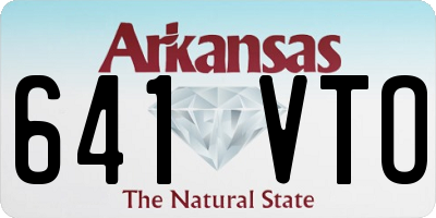 AR license plate 641VTO