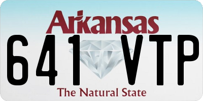 AR license plate 641VTP