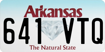 AR license plate 641VTQ