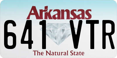 AR license plate 641VTR