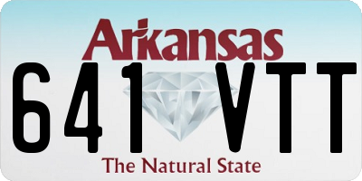 AR license plate 641VTT