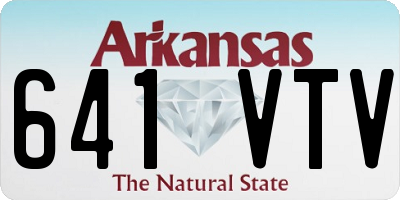 AR license plate 641VTV