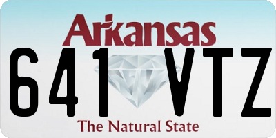 AR license plate 641VTZ
