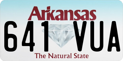 AR license plate 641VUA