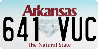 AR license plate 641VUC