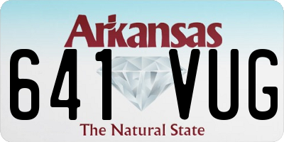 AR license plate 641VUG