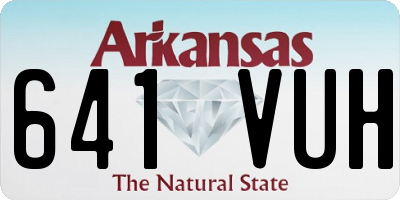 AR license plate 641VUH