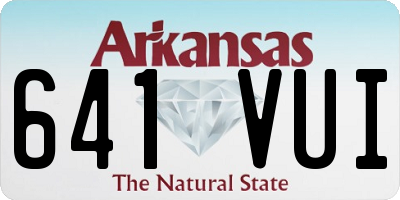 AR license plate 641VUI