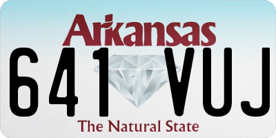 AR license plate 641VUJ