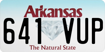 AR license plate 641VUP