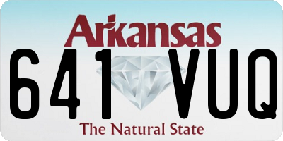 AR license plate 641VUQ