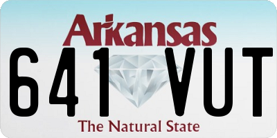 AR license plate 641VUT