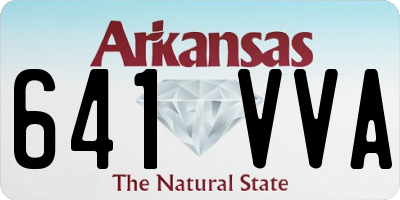 AR license plate 641VVA