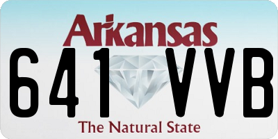 AR license plate 641VVB
