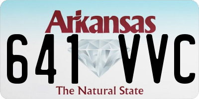 AR license plate 641VVC