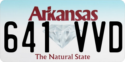 AR license plate 641VVD