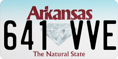 AR license plate 641VVE