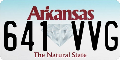 AR license plate 641VVG