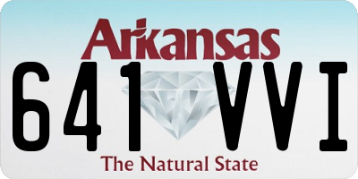 AR license plate 641VVI