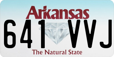 AR license plate 641VVJ