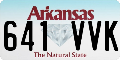 AR license plate 641VVK