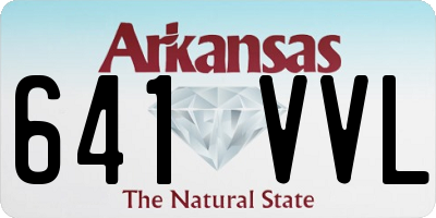 AR license plate 641VVL