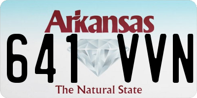 AR license plate 641VVN
