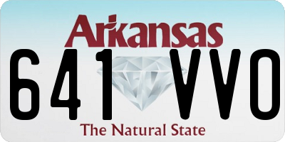 AR license plate 641VVO