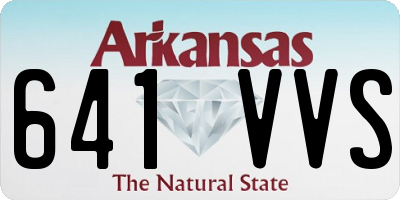 AR license plate 641VVS