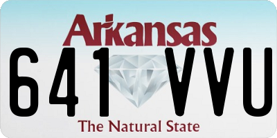 AR license plate 641VVU