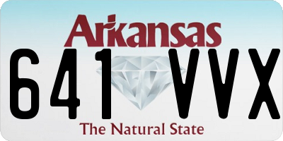 AR license plate 641VVX