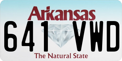 AR license plate 641VWD