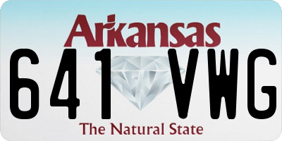 AR license plate 641VWG