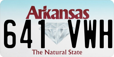 AR license plate 641VWH