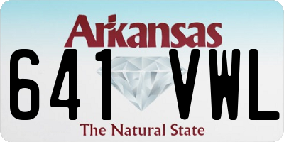 AR license plate 641VWL