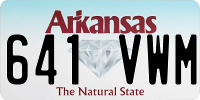 AR license plate 641VWM