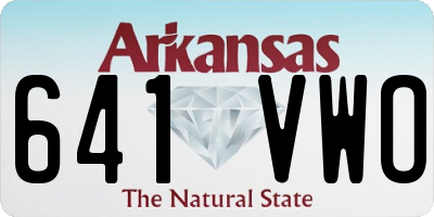 AR license plate 641VWO