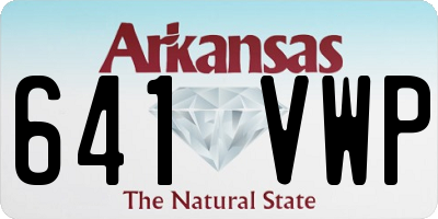 AR license plate 641VWP