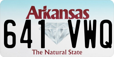 AR license plate 641VWQ