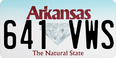 AR license plate 641VWS
