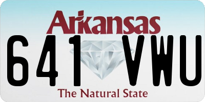 AR license plate 641VWU